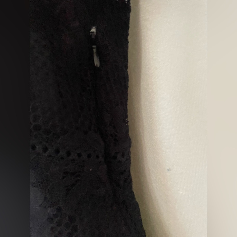 Free People Black Lace Mini Dress size medium (MAKE OFFER!) - Picture 5 of 6